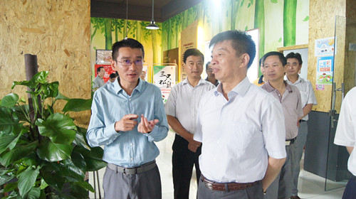 芜湖市人大副主任韩卫民陪同程学东一行莅临我司参观